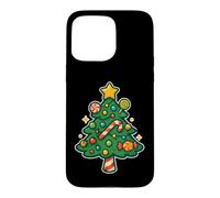 Custodia per iPhone 15 Pro Max Albero di Natale Candy con stella