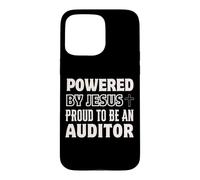 Custodia per iPhone 15 Pro Max Alimentato da Gesù Orgoglioso di essere auditor Christian