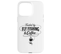 Custodia per iPhone 15 Pro Max Alimentato dalla pesca a mosca e caffè per la festa del papà
