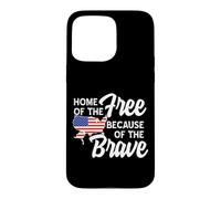 Custodia per iPhone 15 Pro Max American USA Free and Brave 4 luglio