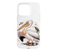 Custodia per iPhone 15 Pro Max American White Pelican Sea Bird Birder