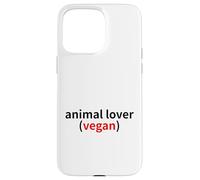 Custodia per iPhone 15 Pro Max Amo gli animali e non li mangio! Animal lover team vegan