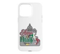 Custodia per iPhone 15 Pro Max Amo Italia Firenze Cupola Mappa Limoni Uva Grafica Vintage