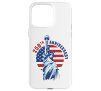 Custodia per iPhone 15 Pro Max An Amazing 250 Years 1776-2026 Birthday American (White)