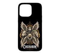 Custodia per iPhone 15 Pro Max Angelo Biblico Cherubino Ezechiele Quattro Volti Arte