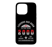 Custodia per iPhone 15 Pro Max Anno 2000 Compleanno Leggende Vintage Retro Idea Regalo
