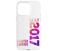 Custodia per iPhone 15 Pro Max Anno 2017 Mese Di Maggio 2017 Retro 2017 Vintage 2017