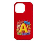 Custodia per iPhone 15 Pro Max Anti-War Pro-Snacks Funny Peace Food Graphic Rosso
