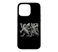 Custodia per iPhone 15 Pro Max Antico dio sumero mesopotamico Ninurta contro Anzu Monster