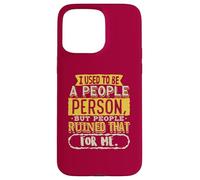 Custodia per iPhone 15 Pro Max Antisociale Non Un Popolo Persona Socialmente Selettivo Introverso
