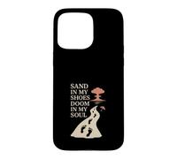 Custodia per iPhone 15 Pro Max Apocalypso Dark Humor Beach Rave Fine del mondo Meme Tramonto