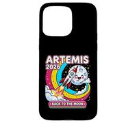 Custodia per iPhone 15 Pro Max Artemis II 2026 Cute Design for Kids Launch Back to The Moon
