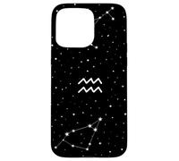 Custodia per iPhone 15 Pro Max Astrologia del modello del segno dell'Acquario