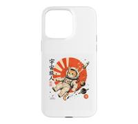 Custodia per iPhone 15 Pro Max Astronauta giapponese Cosmic Wanderer Space Cat