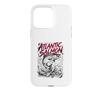 Custodia per iPhone 15 Pro Max Atlantic Salmon River King Fly Strike - Frantumatore da pesca