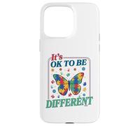 Custodia per iPhone 15 Pro Max Autism It's OK To Be Different Butterfly Puzzle Kid Teacher