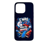 Custodia per iPhone 15 Pro Max Avevo 6 anni Ora ho 7 anni 7th Birthday Boys Ice Cream Drip Baseball
