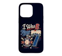 Custodia per iPhone 15 Pro Max Avevo 6 anni Ora ho 7 anni 7th Birthday Boys Ice Cream Drip Baseball