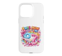 Custodia per iPhone 15 Pro Max Avevo 6 anni Ora sono 7 Drip Bow Coquette 7th Birthday Girls