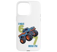 Custodia per iPhone 15 Pro Max Avevo sei anni ora sono sette Monster Truck 67 Meme 7th Birthday