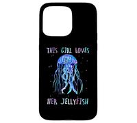 Custodia per iPhone 15 Pro Max Awesome Cute UnderWater This Girl loves her JellyFish