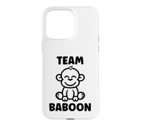 Custodia per iPhone 15 Pro Max Baboons Animals Funny Little Baby Monkey team Baboon