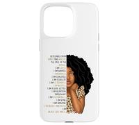 Custodia per iPhone 15 Pro Max Bambini Black Pride Girls I Am Black Girl Magic Cheetah Leopard