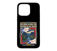 Custodia per iPhone 15 Pro Max Bandiera del parco nazionale Gros Morne Terranova e Labrador