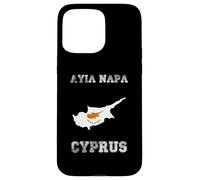Custodia per iPhone 15 Pro Max Bandiera di Cipro Distressed Ayia Napa Pride
