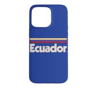 Custodia per iPhone 15 Pro Max Bandiera Ecuador retrò blu ecuadoriano
