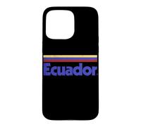 Custodia per iPhone 15 Pro Max Bandiera Ecuador retrò rosso
