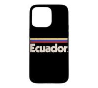 Custodia per iPhone 15 Pro Max Bandiera Ecuador retrò rosso