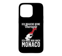 Custodia per iPhone 15 Pro Max Bandiera Monegassica I Monaco Vacanze I Monaco