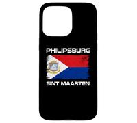 Custodia per iPhone 15 Pro Max Bandiera Philipsburg Sint Maarten