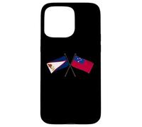 Custodia per iPhone 15 Pro Max Bandiere incrociate Samoa Samoa americane