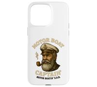 Custodia per iPhone 15 Pro Max Barca a motore Captain Funny Pontoon Boating
