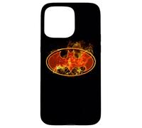 Custodia per iPhone 15 Pro Max Batman Flames Logo
