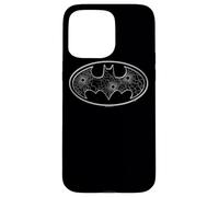 Custodia per iPhone 15 Pro Max Batman Glass Hole Logo