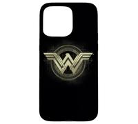Custodia per iPhone 15 Pro Max Batman v Superman Wonder Woman Ancient Emblems