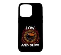 Custodia per iPhone 15 Pro Max BBQ Pitmaster Low And Slow Offset Smoker Grilling