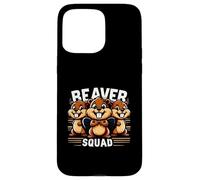 Custodia per iPhone 15 Pro Max Beaver Squad Tre Beaver Amici Divertenti Compagni di squadra