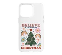 Custodia per iPhone 15 Pro Max Believe In The Magic Of Christmas Retro Groovy Vintage Xmas