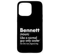Custodia per iPhone 15 Pro Max Bennett Like A Normal Guy Only Cooler Legend King Nome