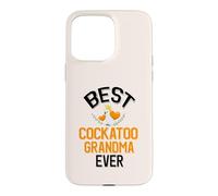 Custodia per iPhone 15 Pro Max Best Cockatoo Nonna Ever Carino Pet Bird