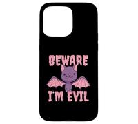 Custodia per iPhone 15 Pro Max Beware I'm Evil Pipistrello Carino