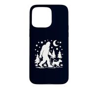 Custodia per iPhone 15 Pro Max Bigfoot Camminare con Jack Russell Terrier Sasquatch & Dog