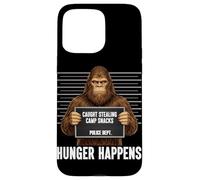 Custodia per iPhone 15 Pro Max Bigfoot Mugshot sorpreso a rubare snack da campo La fame accade