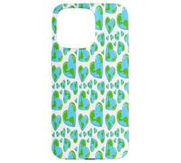 Custodia per iPhone 15 Pro Max Blu Verde Pianeta Cuori Giornata della Terra Ecologia Ambiente