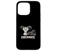 Custodia per iPhone 15 Pro Max Bodybuilding Chess Piece Sollevamento Pesi King Sconfitta