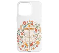 Custodia per iPhone 15 Pro Max Boho Disc Golf Basket Floral Nature Scene